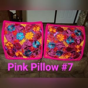 beautiful Embroidered Mexican sofa decor pillow covers 1 1/2 ft x 1 1/2 ft set..